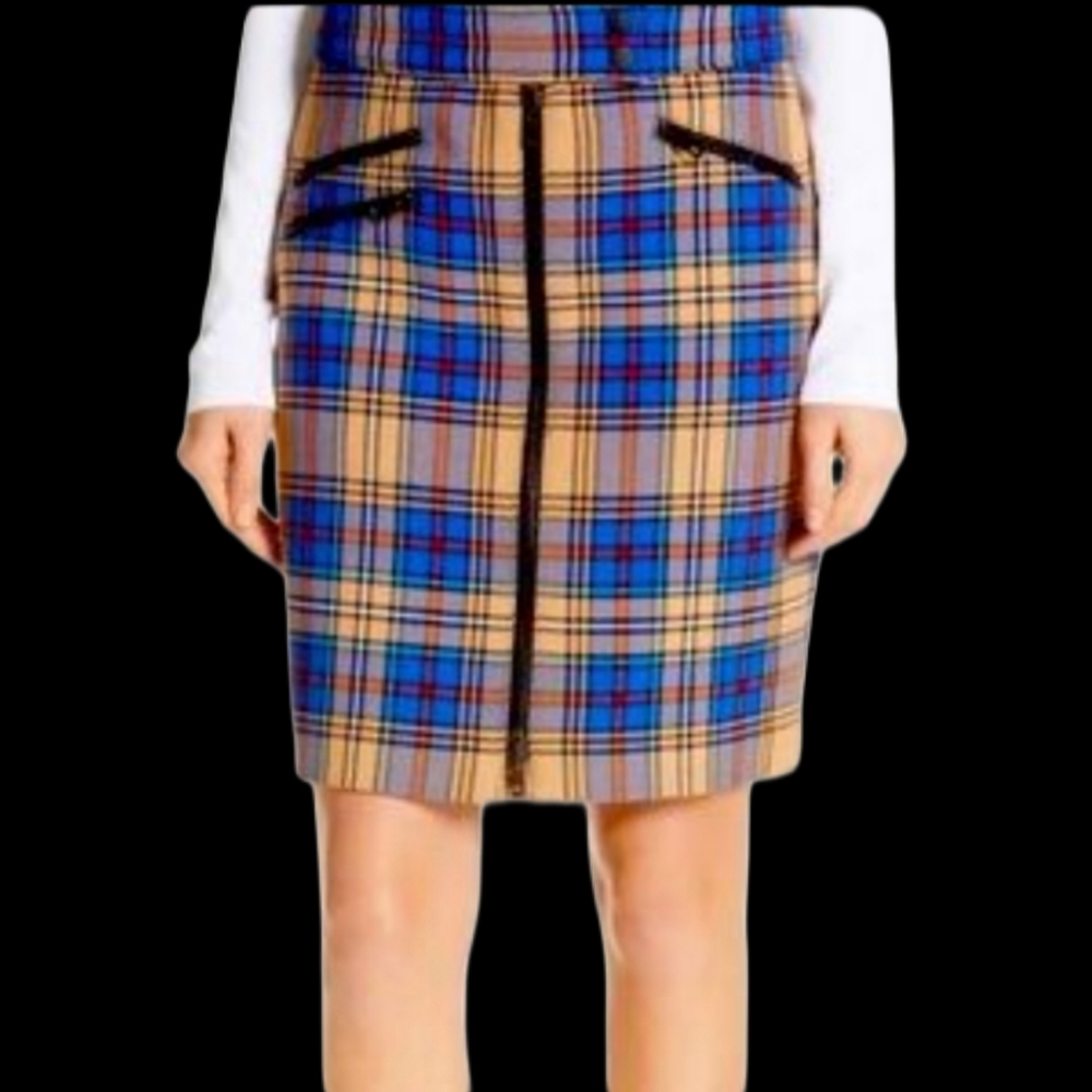 RAG & BONE Plaid Midi Skirt